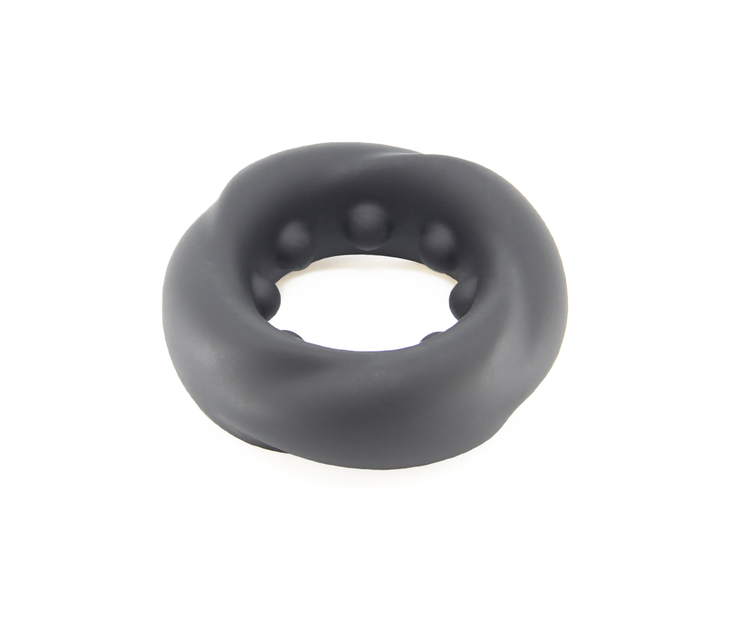 Love In Leather Twisted O-Ring Black