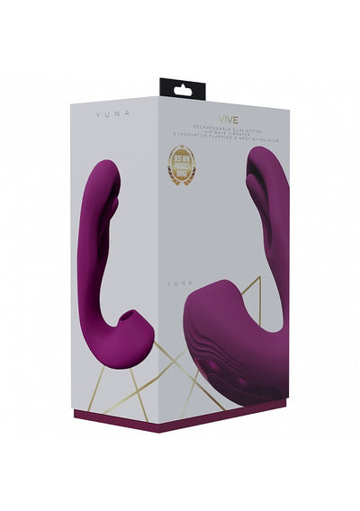 Vive Yuna Airwave & Flapping G-Spot Rabbit-Adult Toys - Vibrators - Rabbits-Vive-Danish Blue Adult Centres