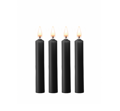 Ouch! Black Parafin Teasing Candles 4 Pack