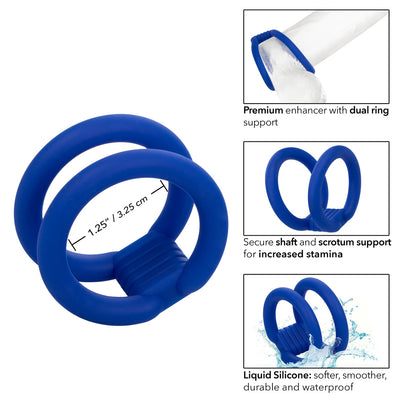 Admiral - Dual Cock Cage-Adult Toys - Cock Rings-CalExotics-Danish Blue Adult Centres