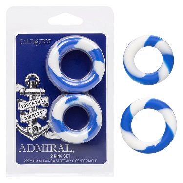 Admiral - 2 Ring Set-Adult Toys - Cock Rings-CalExotics-Danish Blue Adult Centres