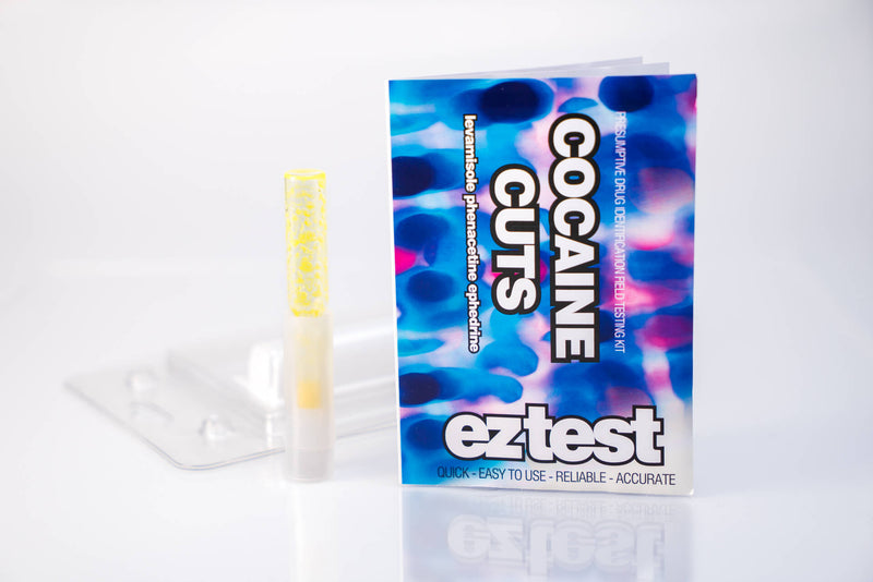 Ez-Test Cocaine Cuts Single Use Drug Testing Kit-Lifestyle - Testing Equipmet-EZ Test-Danish Blue Adult Centres