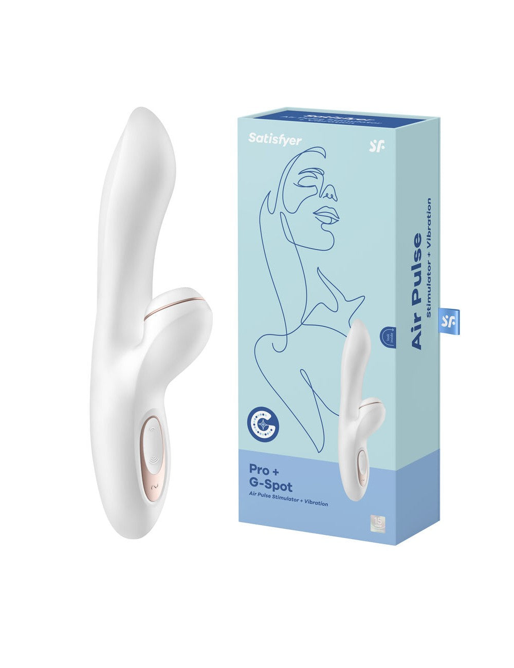 Satisfyer Pro G-Spot Rabbit (White)-Adult Toys - Vibrators - Rabbits-Satisfyer-Danish Blue Adult Centres