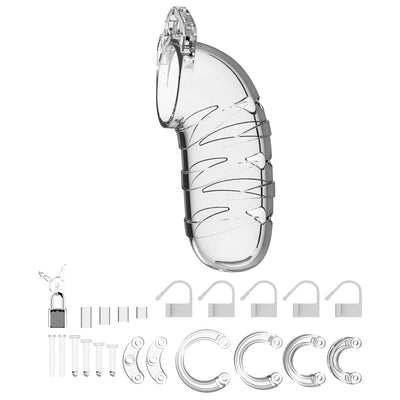 Shots ManCage Model 05 - Chastity - 5.5" - Cock Cage - Transparent
