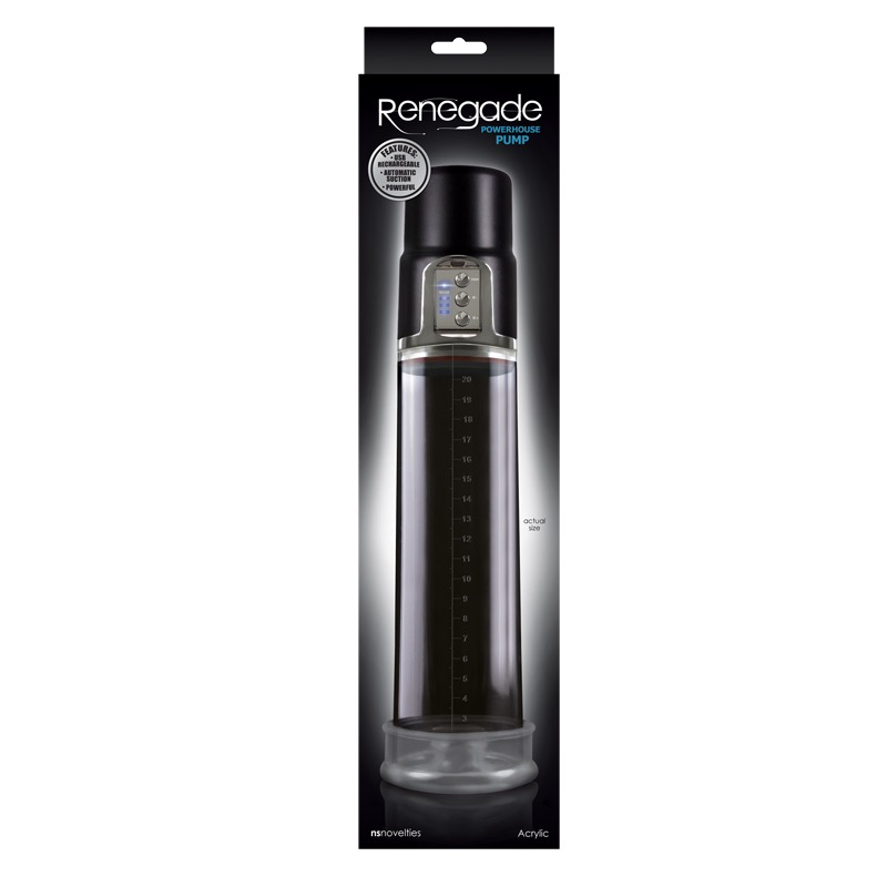 Renegade Powerhouse Pump (Black)-Adult Toys - Pumps-Renegade-Danish Blue Adult Centres