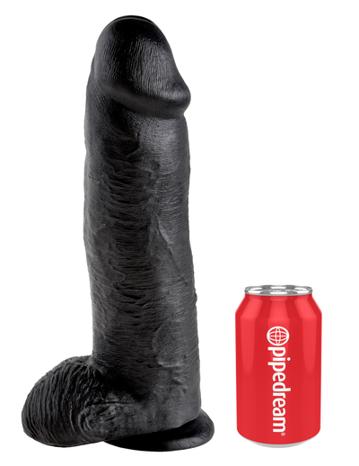 King Cock Realistic Dildo with balls 12inch Black-Adult Toys - Dildos - Realistic-King Cock-Danish Blue Adult Centres