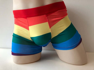 Mens Rainbow Boxers-Unclassified-Poison Rose-Danish Blue Adult Centres