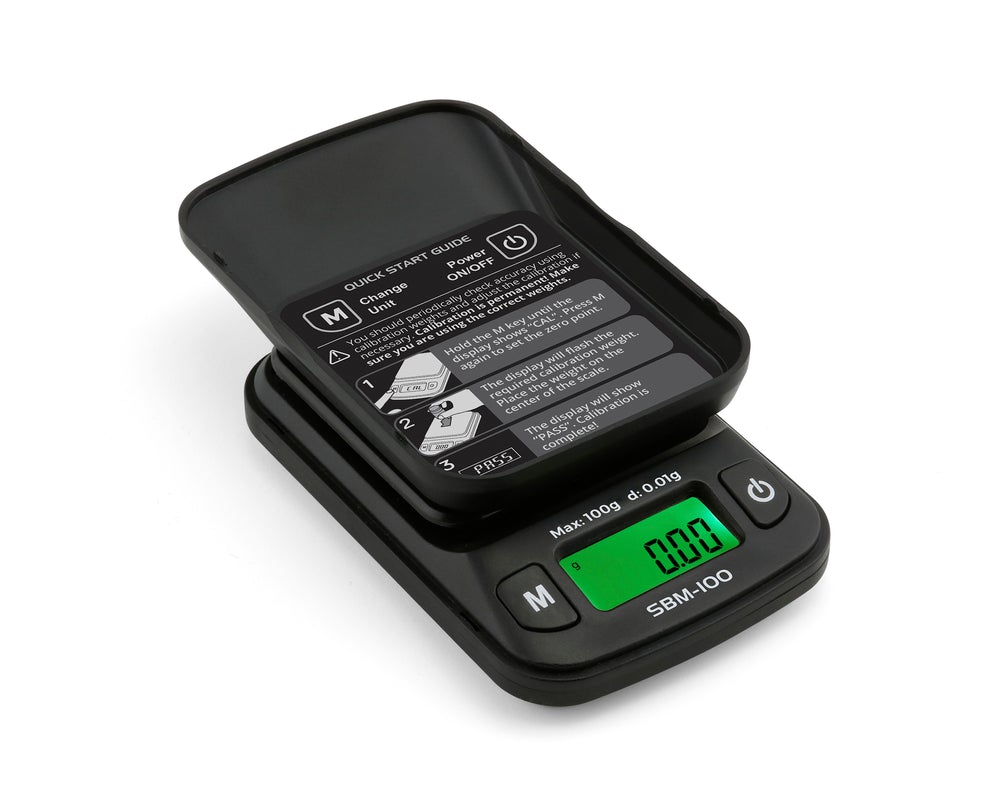 On Balance Mini Silicone Bowl Scale 100g x 0.01g Blue-Lifestyle - Scales - 0.01-On Balance-Danish Blue Adult Centres