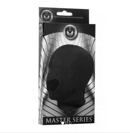 Master Series Blow Hole Open Mouth Spandex Hood-Bondage & Fetish - Mask, Hood, Blindfolds-Master Series-Danish Blue Adult Centres