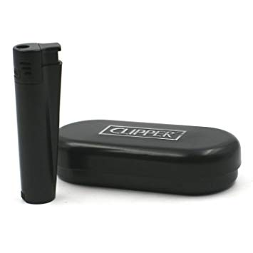 Clipper Metal Jet Lighter w/ Case-Lifestyle - Lighters - Jet Lighters-Clipper-Danish Blue Adult Centres