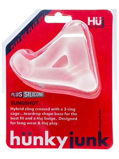 Hunkyjunk Slingshot 3-ring Teardrop Sling (Ice)-Adult Toys - Cock Rings - Separators-Hunky Junk-Danish Blue Adult Centres