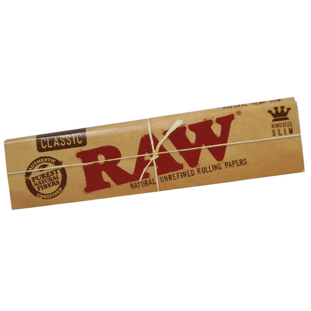 RAW Classic Kingsize Slim Rolling Papers (32 Leaves)-Lifestyle - Smoking Accessories-RAW-Danish Blue Adult Centres