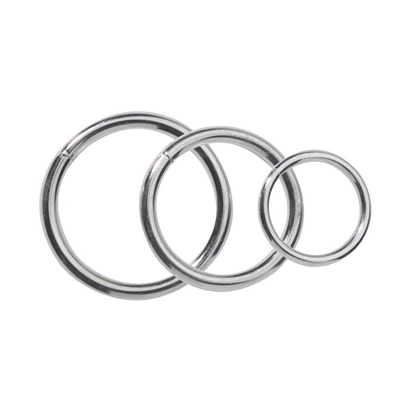 Spartacus Metal Cock Ring Set - 3 Rings (Chrome)-Adult Toys - Cock Rings-Spartacus-Danish Blue Adult Centres