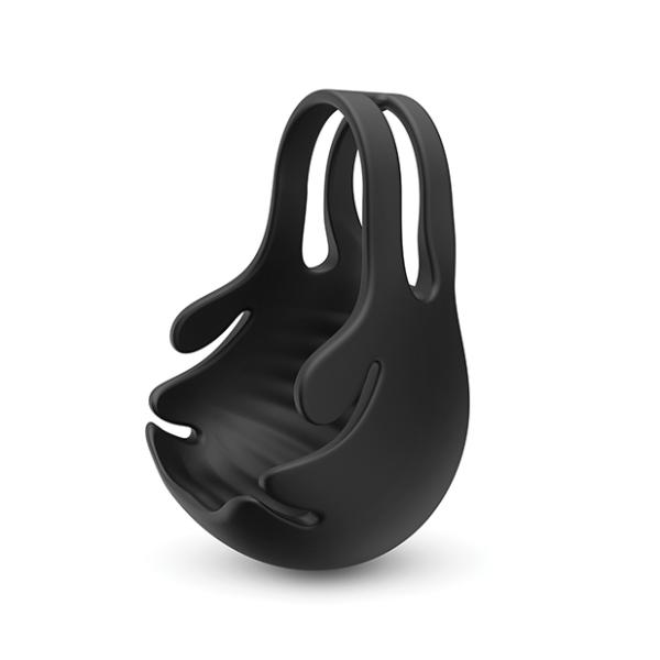Dorcel Fun Bag Testicle Vibrator (Black)-Adult Toys - Cock Rings-Dorcel-Danish Blue Adult Centres
