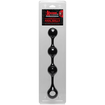KINK - Anal Essentials Weighted Silicone Anal Balls-Adult Toys - Anal - BeadsBalls-Kink-Danish Blue Adult Centres