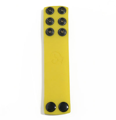 Boneyard 1.5inch Silicone Ball Strap – 3 Snap – Yellow-Adult Toys - Cock Rings-Boneyard-Danish Blue Adult Centres