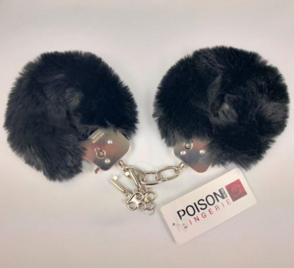 Poison Rose Fluffy Handcuffs-Bondage & Fetish - Cuffs & Restraints-Poison Rose-Danish Blue Adult Centres
