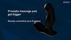 Boost Prostate Massager with Inflatable Tip - Black