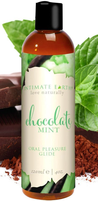 Intimate Earth - Chocolate Mint Oral - 120 ml-Lubricants & Essentials - Lube - Flavours-Intimate Earth-Danish Blue Adult Centres