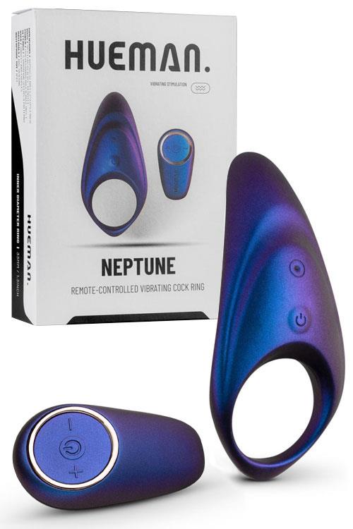 HUEMAN - Neptune Vibrating Cock Ring + Remote-Unclassified-Hueman-Danish Blue Adult Centres