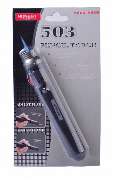 305 Pencil Torch/Jet 17.5cm (Black)-Lifestyle - Lighters - Jet Lighters-Honest-Danish Blue Adult Centres