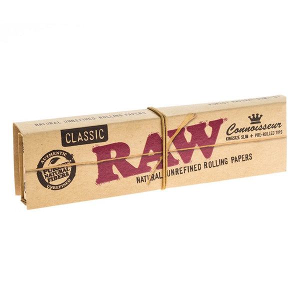 Raw Connoisseur - King Size Slim (with pre-rolled tips)-Lifestyle - Smoking Accessories-RAW-Danish Blue Adult Centres