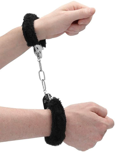 Ouch! Fluffy Black Pleasure Handcuffs