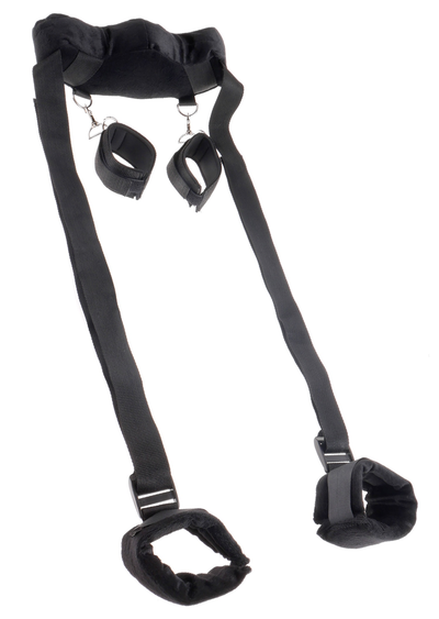 Pipedream Fetish Fantasy Series Position Master with Cuffs (Black)-Bondage & Fetish - Cuffs & Restraints-Pipedream-Danish Blue Adult Centres