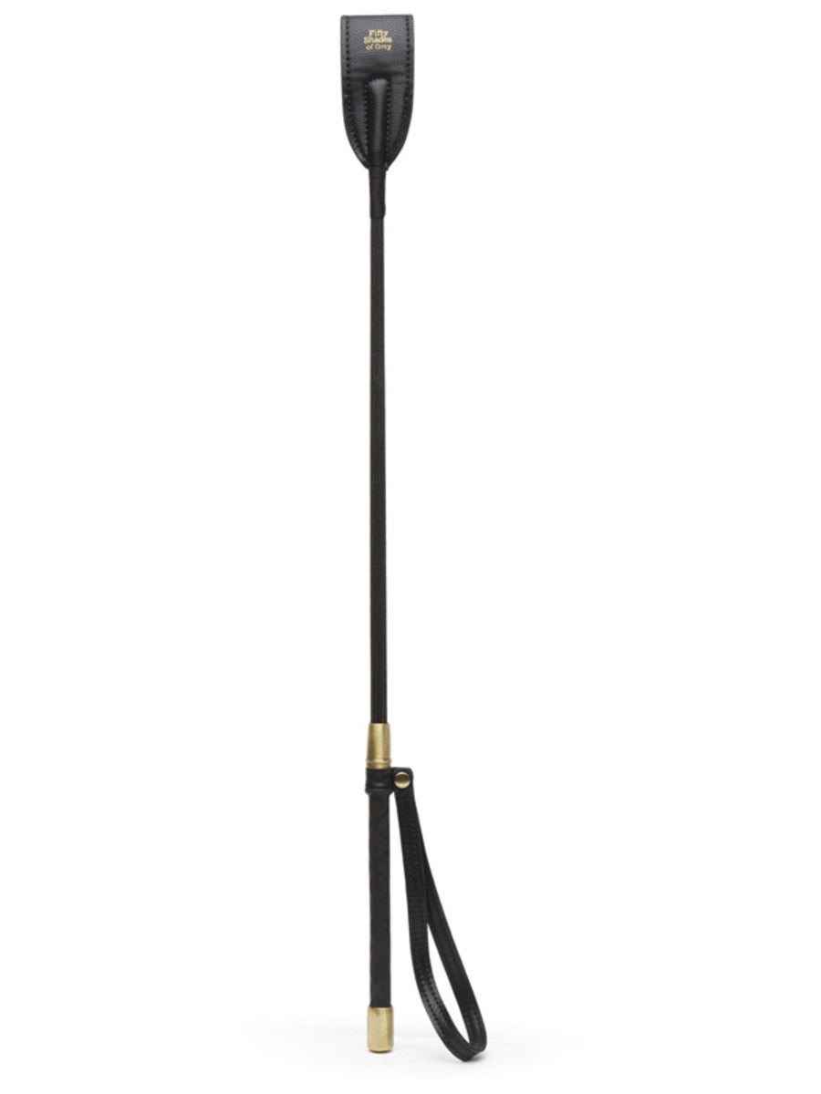 Riding Crop (Black)-Bondage & Fetish - Crops & Paddles-Fifty Shades Of Grey-Danish Blue Adult Centres