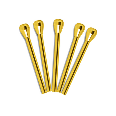 Snorter/Tooter with Bulb End 7cm (Gold)-Lifestyle - Snorters & Tooters-Agung-Danish Blue Adult Centres