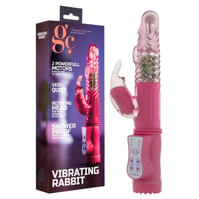 GC. Vibrating Rabbit (Pink)-Adult Toys - Vibrators - Rabbits-GC-Danish Blue Adult Centres
