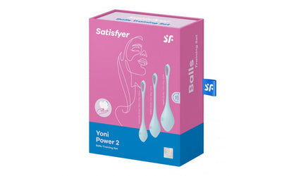 Satisfyer Yoni Power Balls 2 Blue 3 Pc Set-Adult Toys - Kegel Balls & Dilators-Satisfyer-Danish Blue Adult Centres