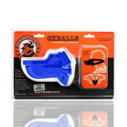 Oxballs - Watersport Strap on Gag Blue-Bondage & Fetish - Gags-Oxballs-Danish Blue Adult Centres