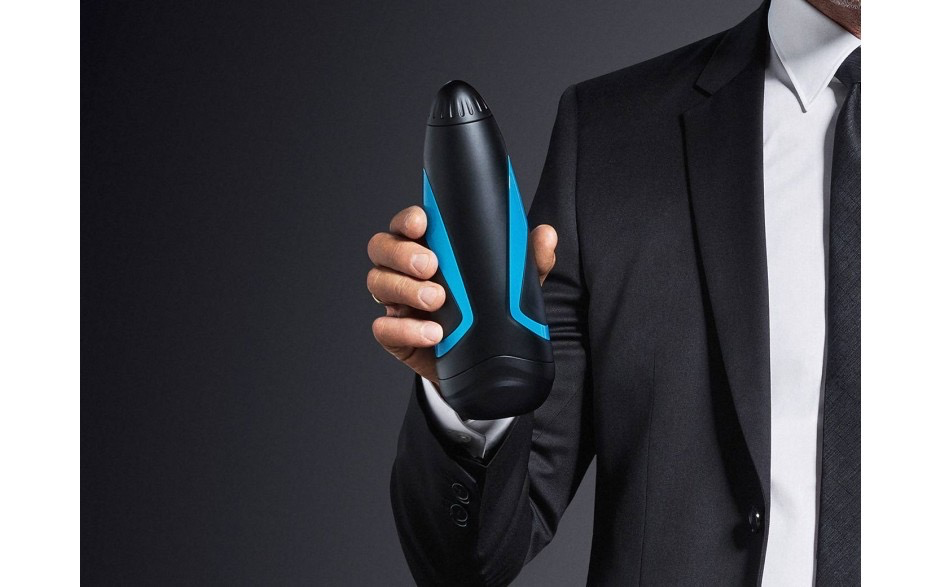 Satisfyer Men Male Masturbator (Black/Blue)-Adult Toys - Masturbators-Satisfyer-Danish Blue Adult Centres