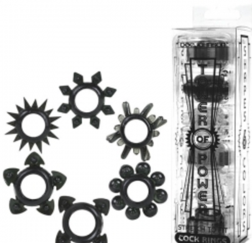Doc Johnson - Tower of Power Cock Rings-Adult Toys - Cock Rings-Doc Johnson-Danish Blue Adult Centres
