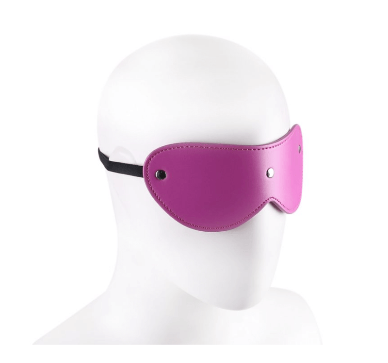 Poison Rose Faux Leather Stud Blindfold-Bondage and Fetish - Masks, Hoods and Blindfolds-Poison Rose-Danish Blue Adult Centres