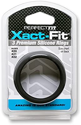 Perfect Fit Silicone 3-Ring Kit X-Large (Black)