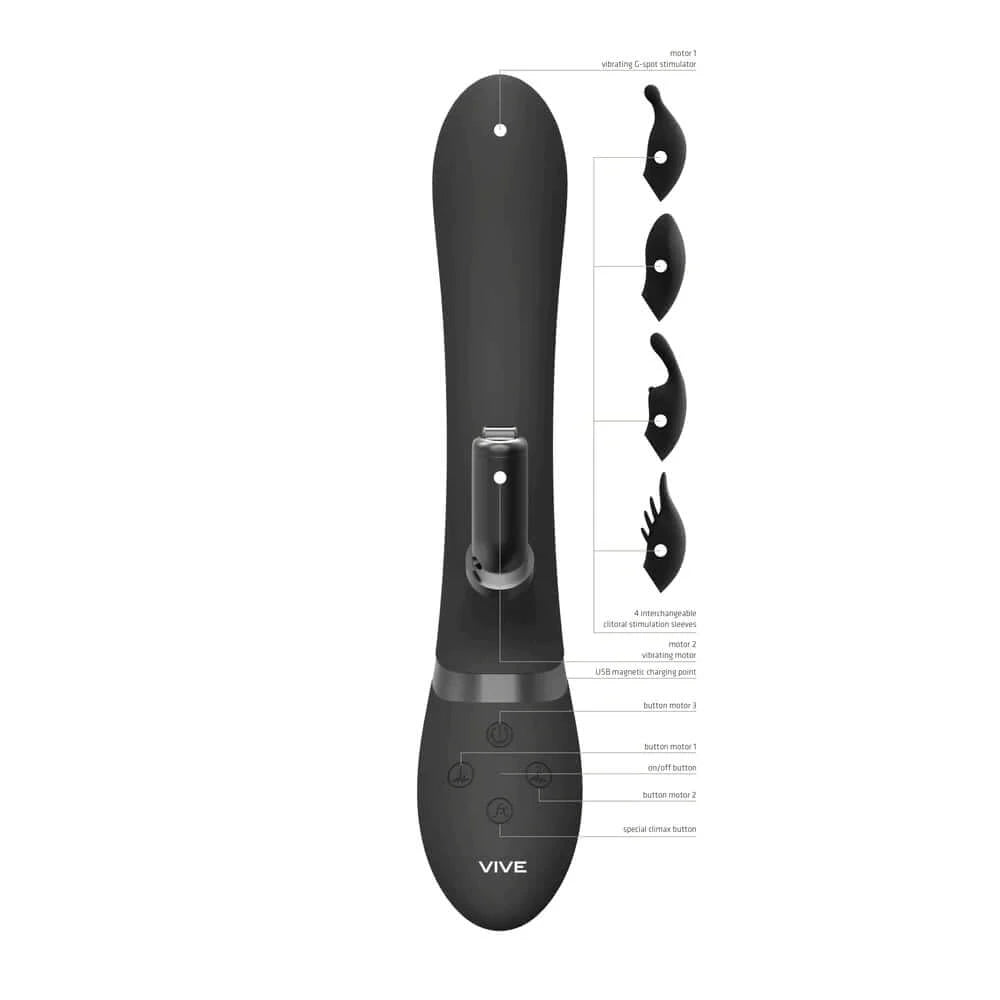 Shots Vive Chou Rabbit & Sleeve Kit-Adult Toys - Vibrators - Rabbits-Shots-Danish Blue Adult Centres