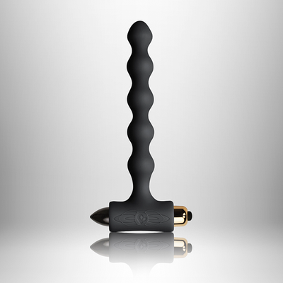 Rocks Off Petite Sensations Pearls 7 Function Vibrating Anal Beads (Black)-Adult Toys - Anal - Beads& - Balls-Rocks Off-Danish Blue Adult Centres