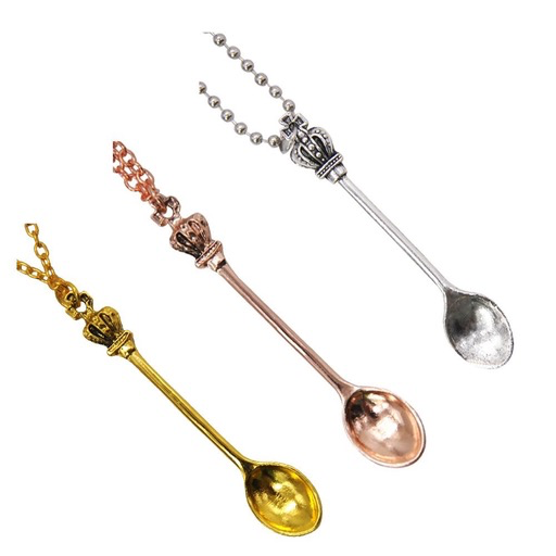 Crown Spoon Necklace-Lifestyle - Lifestyle Accessories-DHGATE-Danish Blue Adult Centres