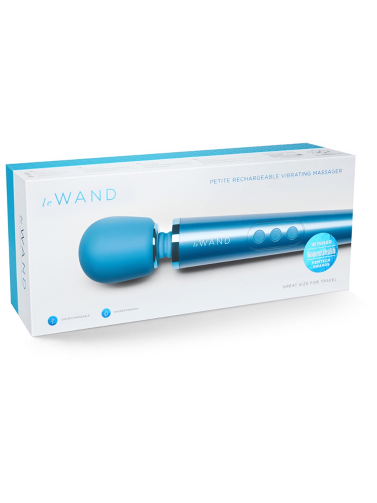 Le Wand Rechargeable Petite Massager-Adult Toys - Vibrators - W&s-Le Wand-Danish Blue Adult Centres