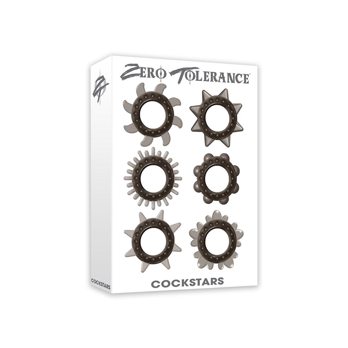 Zero Tolerance Cockstars - Set of 6 Cock rings (Black)-Unclassified-Zero Tolerance-Danish Blue Adult Centres