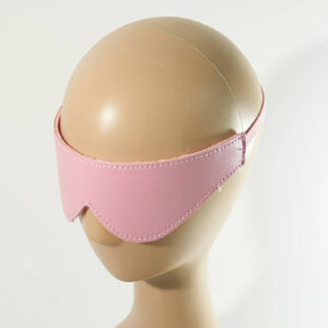 Poison Rose - Faux Leather Fluffy Blindfold - Pink-Unclassified-Poison Rose-Danish Blue Adult Centres
