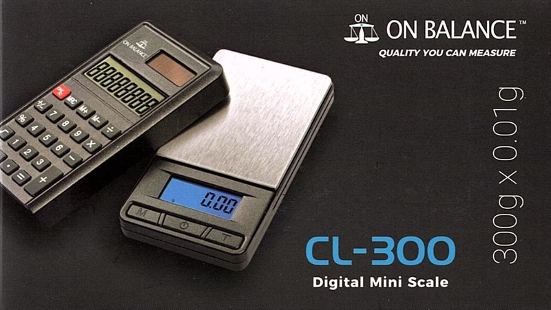 0.01g/300g CL-300 Calculator & Digital Scale (Black)