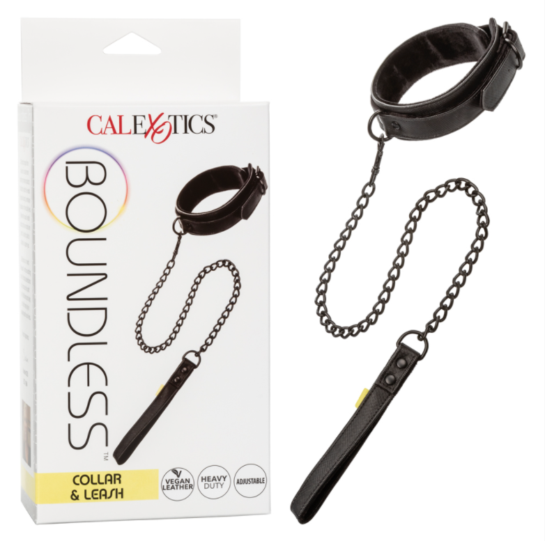 Boundless Collar and Leash-Bondage & Fetish - Cuffs & Restraints-CalExotics-Danish Blue Adult Centres