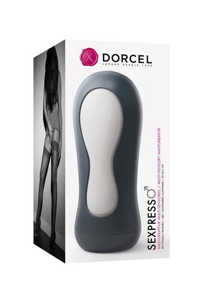 Dorcel Sexpresso Multi-Sensory Masturbator (White)-Adult Toys - Masturbators-Dorcel-Danish Blue Adult Centres