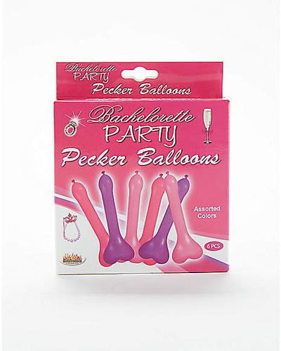 Hott Products Unlimited Bachelorette Party Pecker Balloons Pink/Purple-Novelty-Hott Productions-Danish Blue Adult Centres