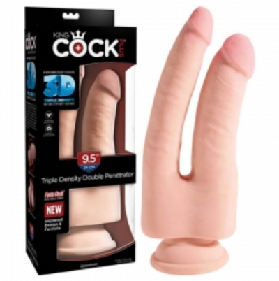 King Cock Plus - Triple Density - Double Penetrator - 9.5 inch-Unclassified-King Cock-Danish Blue Adult Centres