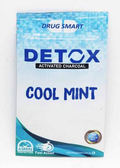 Drugsmart Detox Chewing Gum Saliva Cleansing Cool Mint Flavour With Activated Charcoal 100ml-Lifestyle - Detox - Accessories-Drug Smart-Danish Blue Adult Centres