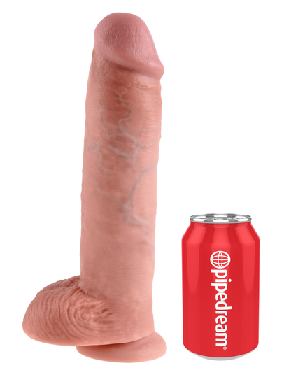King Cock Realistic Dildo with balls 11inch Flesh-Adult Toys - Dildos - Realistic-King Cock-Danish Blue Adult Centres